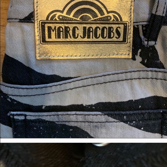 Marc Jacobs distressed zebra jeans - Picture 4 of 6